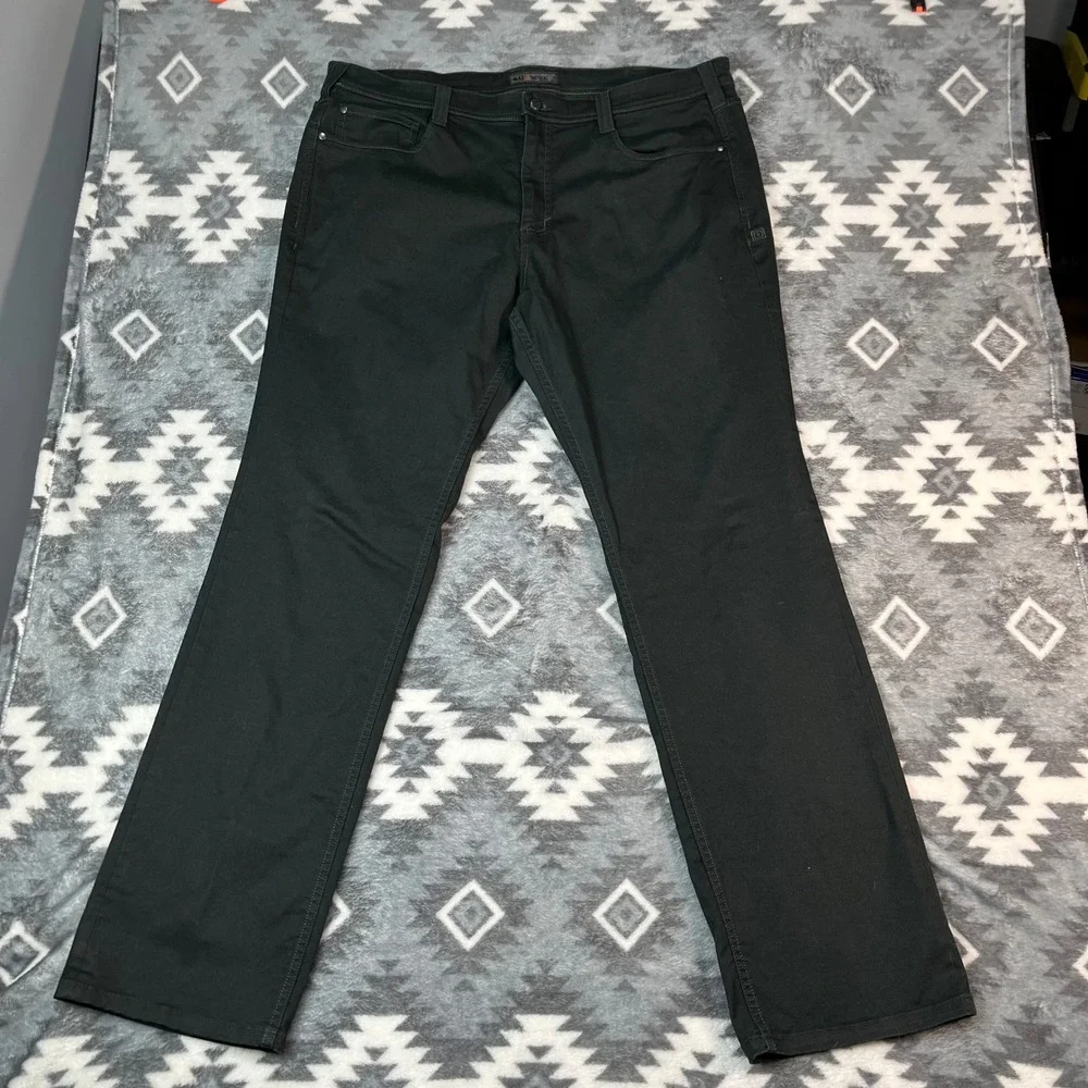 5.11 Tactical Defender-Flex Slim Pants Mens 40x34 Dark Green Black Twill 74464